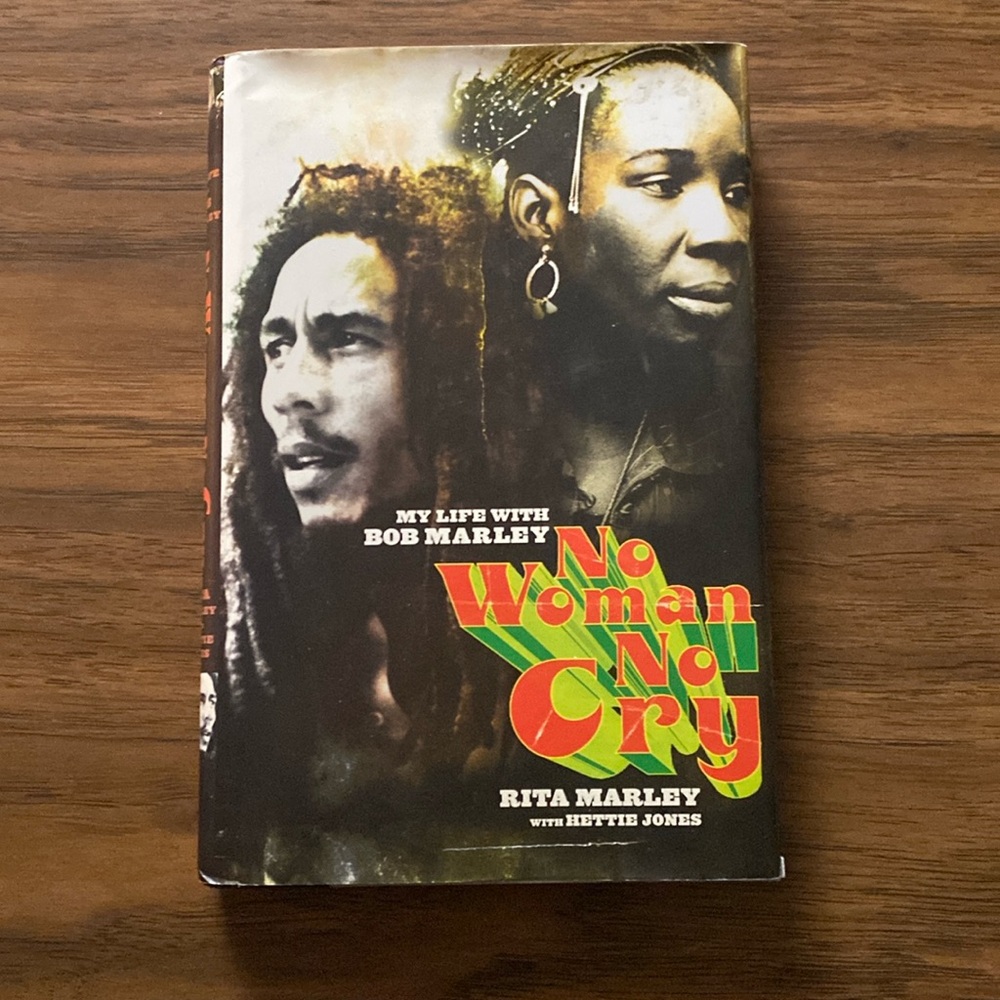 Bob Marley book “No Woman No Cry “ with dust jacket , like new condition